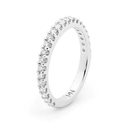 HEIDI 18ct white gold wedding band by Mark Nathan Jewellery