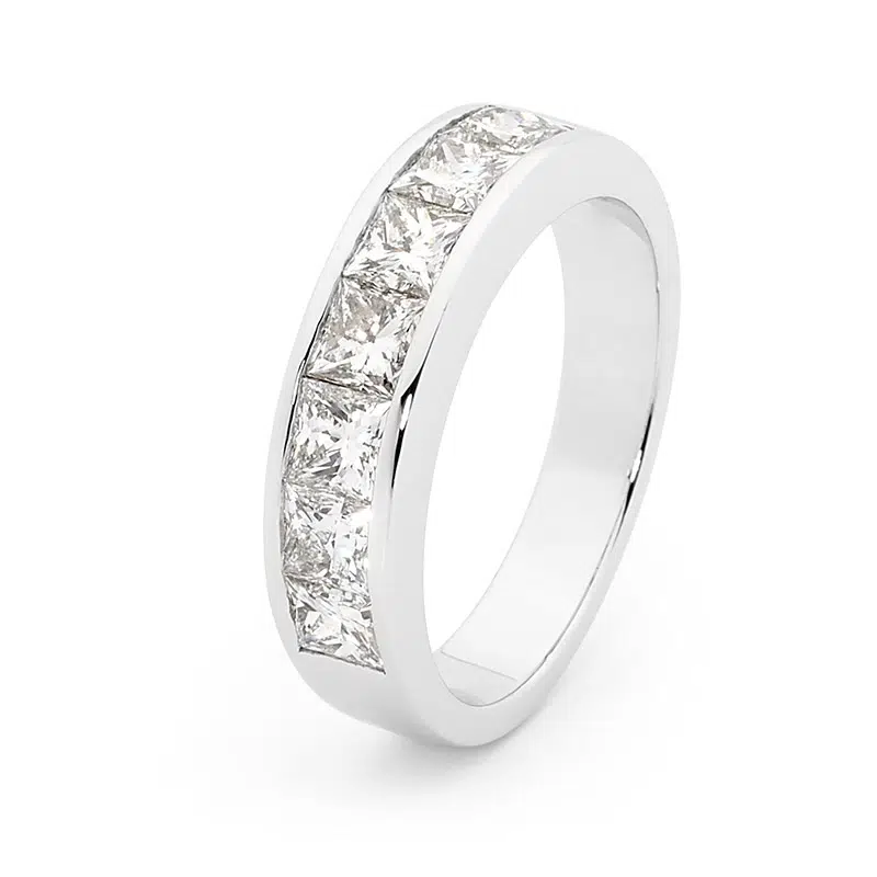 SONYA - 18ct White Gold Princess Cut Wedding / Dress Ring