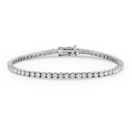 MARTINA - 18ct White Gold Diamond Tennis Bracelet