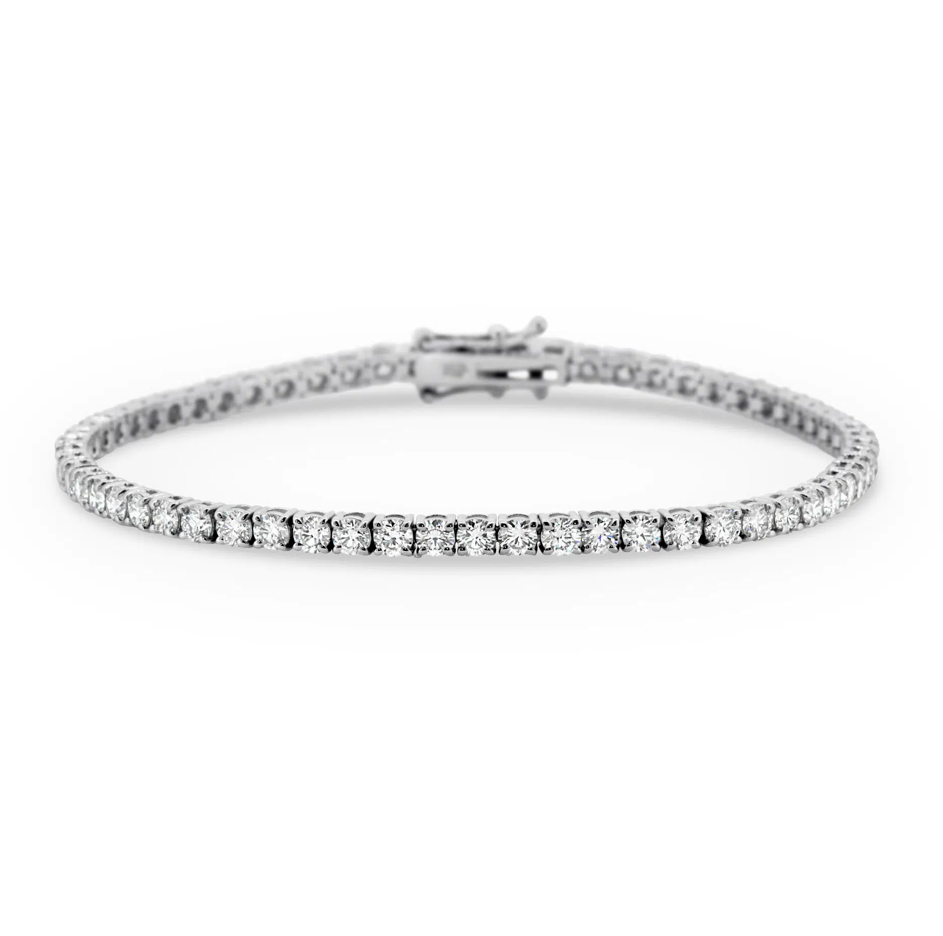 MARTINA - 18ct White Gold Diamond Tennis Bracelet