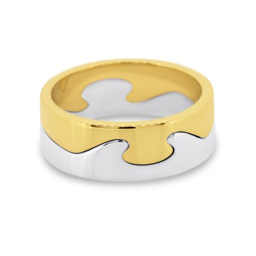 PUZZLE - 18ct Yellow & White Gold Dress Ring