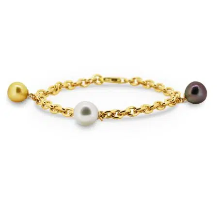 DEEP SEA - 18ct Yellow Gold Sth Sea Pearl Bracelet
