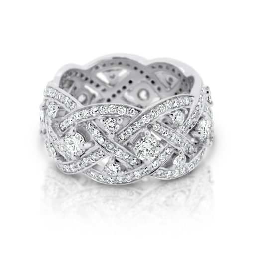 ENTWINED - 18ct White Gold Diamond Dress Ring