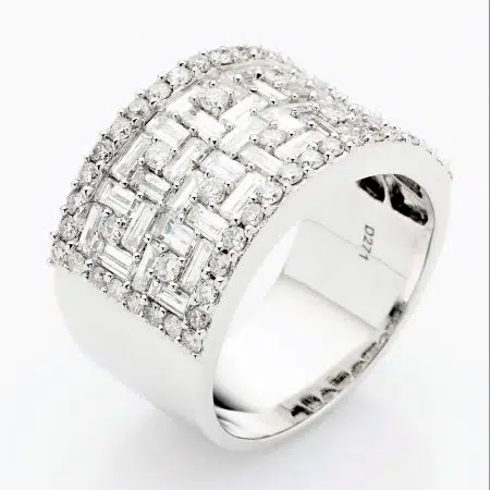 AMANDA - 18ct White Gold Diamond Dress Ring