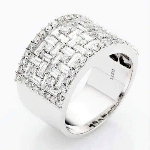 AMANDA - 18ct White Gold Diamond Dress Ring