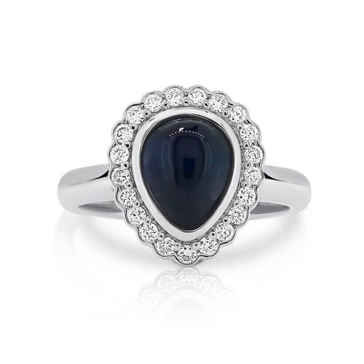 BIANCA- 18ct White Gold Sapphire & Diamond Dress Ring