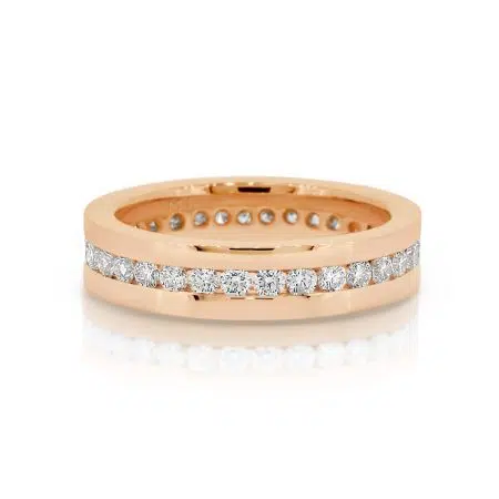 MOROCCO - 18ct Rose Gold Diamond Wedding / Dress Ring