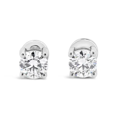 BELINDA- 9ct White Gold Lab Grown Diamond Stud Earrings