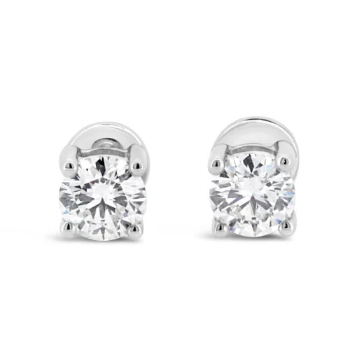 BELINDA- 9ct White Gold Lab Grown Diamond Stud Earrings