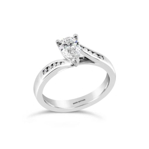 White Gold Diamond Engagement Ring