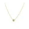 Yellow Gold Diamond Solitaire Pendant