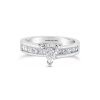 White Gold And Diamond Engagement Ring