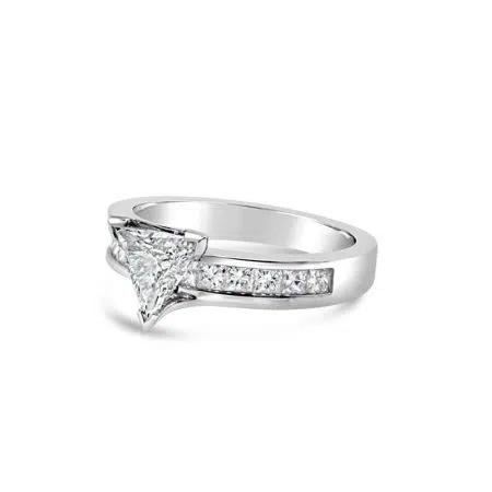 White Gold And Diamond Engagement Ring