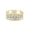 Two-Tone Yellow And White Gold Diamond Ring