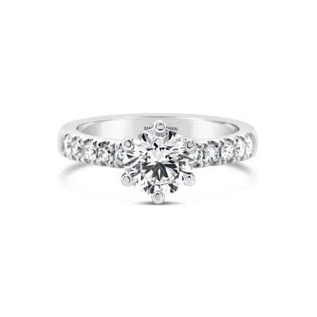 White Gold Diamond Engagement Ring