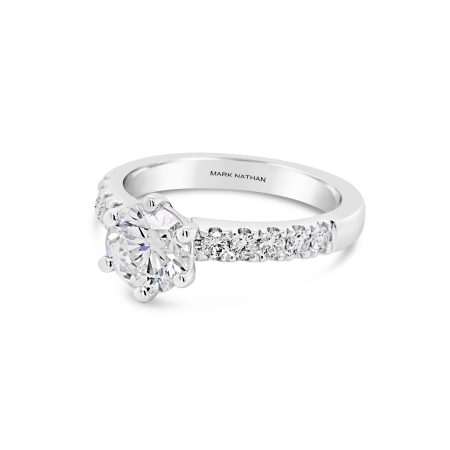 White Gold Diamond Engagement Ring