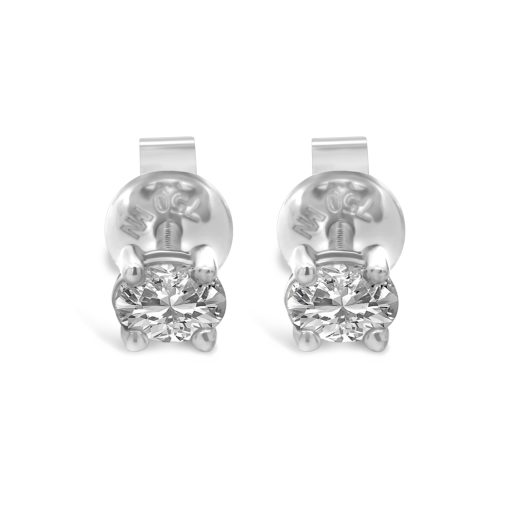 GEORGIA - 18ct White Gold Oval Lab Grown Diamond Studs