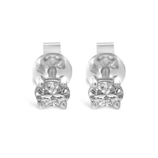GEORGIA - 18ct White Gold Oval Lab Grown Diamond Studs