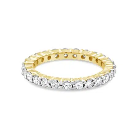 Love - 18ct Yellow Gold Diamond Wedding/Eternity Ring by Mark Nathan Jewellery