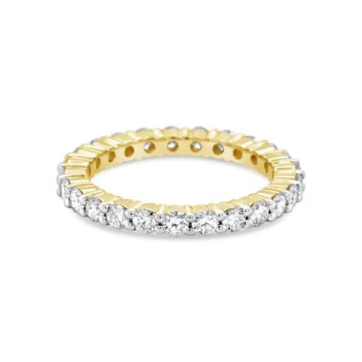 Love - 18ct Yellow Gold Diamond Wedding/Eternity Ring by Mark Nathan Jewellery