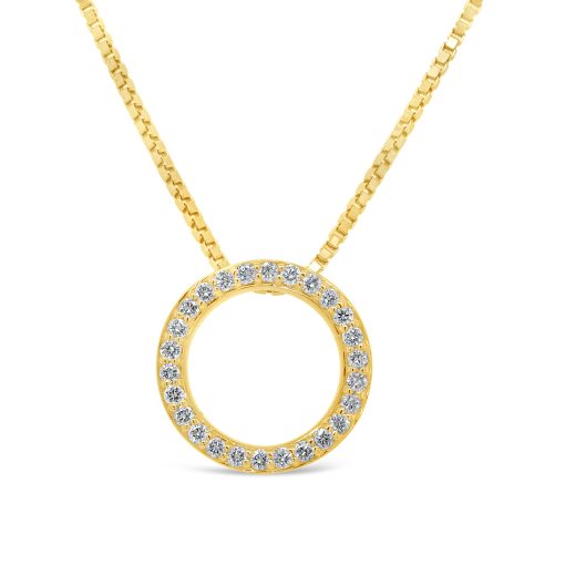 ANNABELLE-Circle Of Diamonds In 18ct Yellow Gold