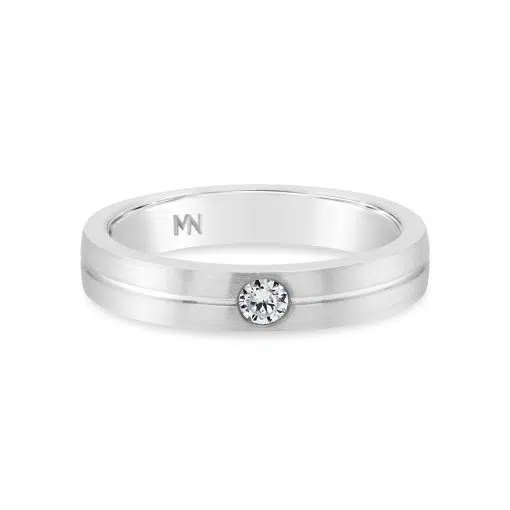 STEVEN – 18ct White Gold Diamond Band