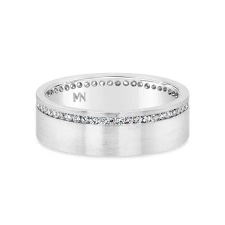 Sparticus ring designed by Mark Nathan Jewellery. 18ct white gold with diamonds