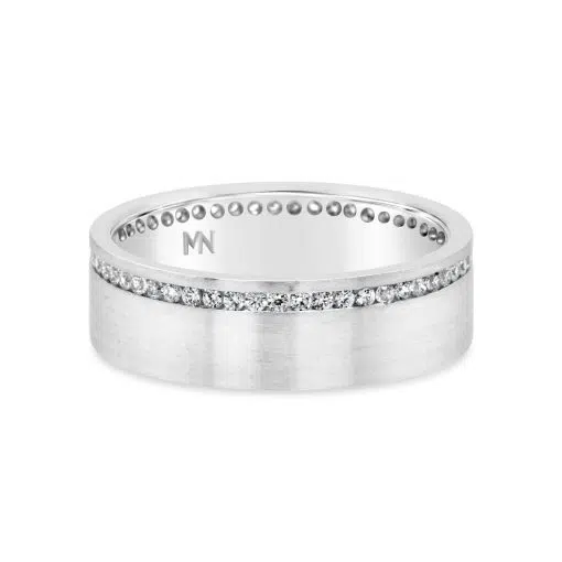 Sparticus ring designed by Mark Nathan Jewellery. 18ct white gold with diamonds