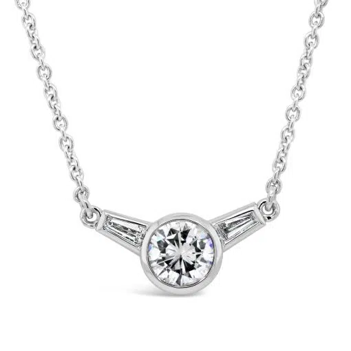 ROURKE-Diamond Trilogy Pendant In 18ct White Gold
