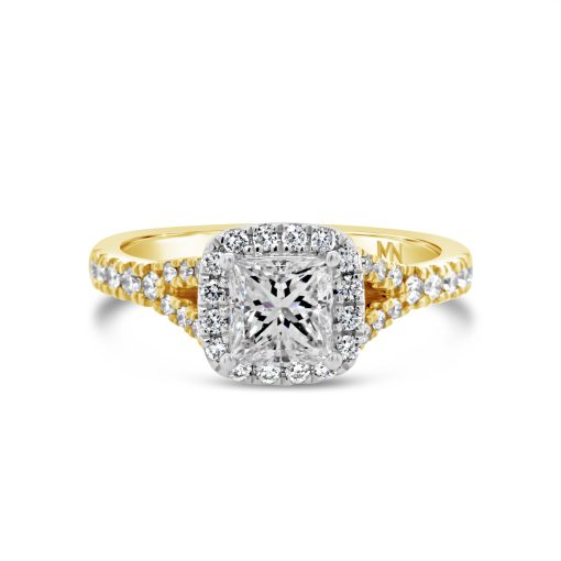 MELISSA- 18ct Yellow Gold Princess Diamond Engagement Ring
