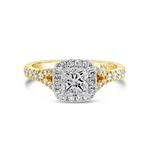 MELISSA- 18ct Yellow Gold Princess Diamond Engagement Ring