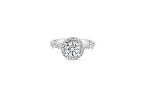 TORI- 18ct White Gold Diamond Halo Engagement Ring