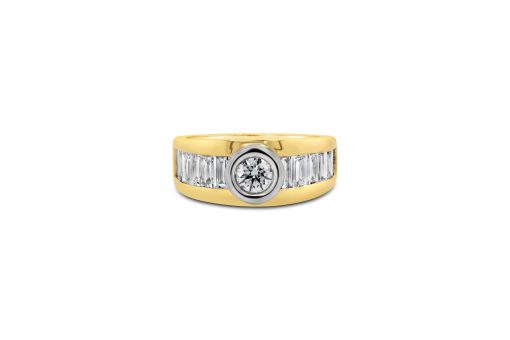 FIONA- 18ct Yellow Gold Natural Diamond Engagement Ring