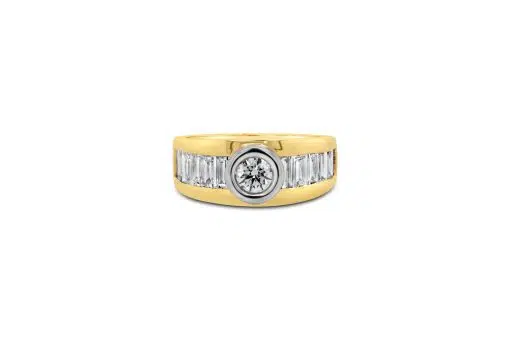 FIONA- 18ct Yellow Gold Natural Diamond Engagement Ring