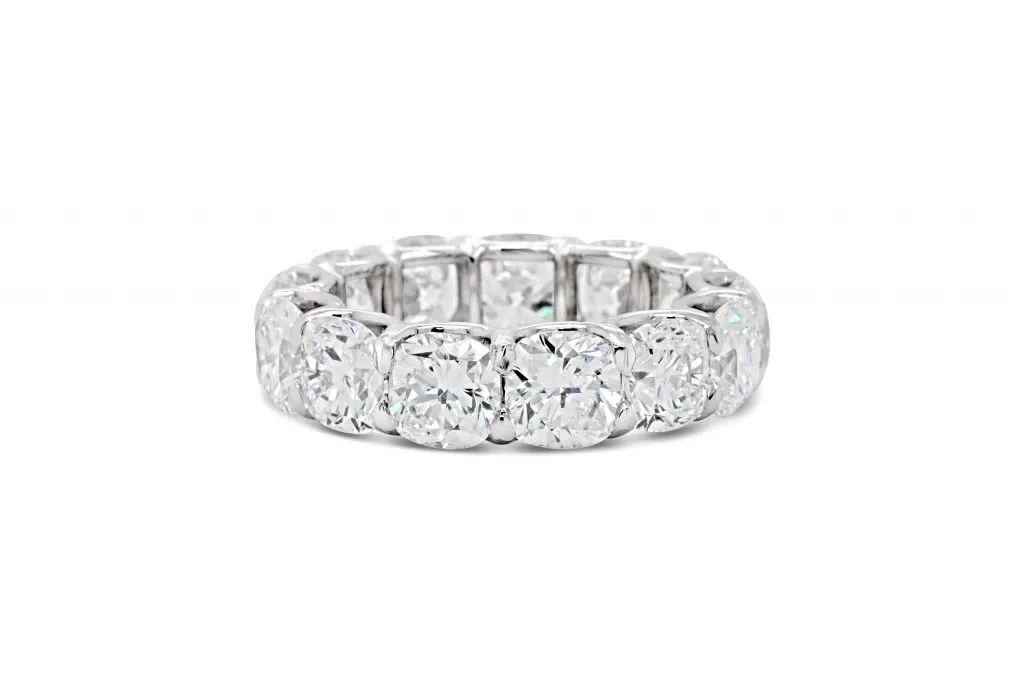 LUCIA – 18ct White Gold Eternity Ring by Mark Nathan Jewellery