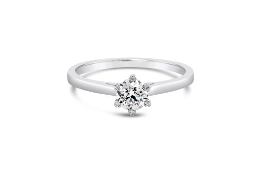 SNOW FLAKE- 18ct White Gold Diamond Engagement Ring
