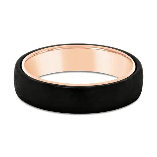 HARRIS -  Black Zirconium With 9ct Rose Gold Inlay