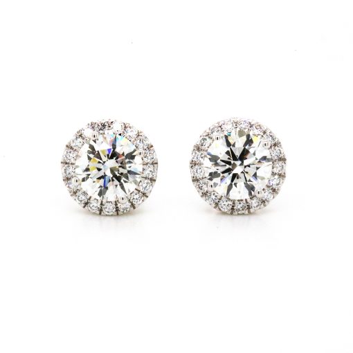 SHIRLEY - Lab Grown Diamond Studs in 18ct White Gold