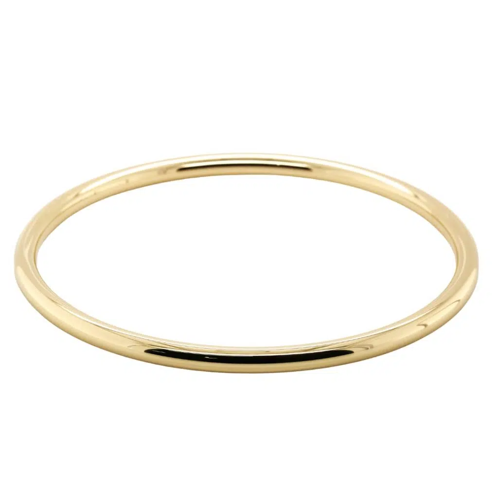 MARINA – 9ct Yellow Gold Golf Bangle By Mark Nathan Jewellery