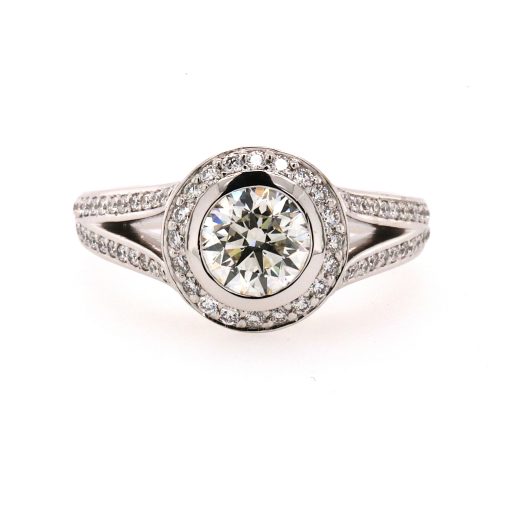 LINDA– 18ct White Gold Diamond Engagement Ring