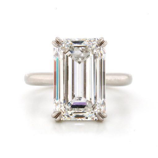 ILANA - 18ct White Gold Emerald Cut Engagement Ring