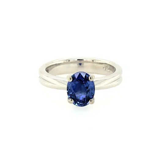 JENNIFER - 18ct White Gold Sapphire Dress Ring