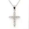 TERESA - 18ct white gold diamond cross By Mark Nathan Jewellery
