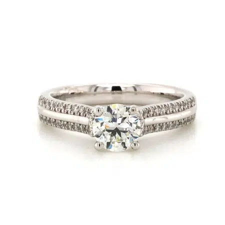 EVELYN - 18ct White Gold Diamond Engagement Ring