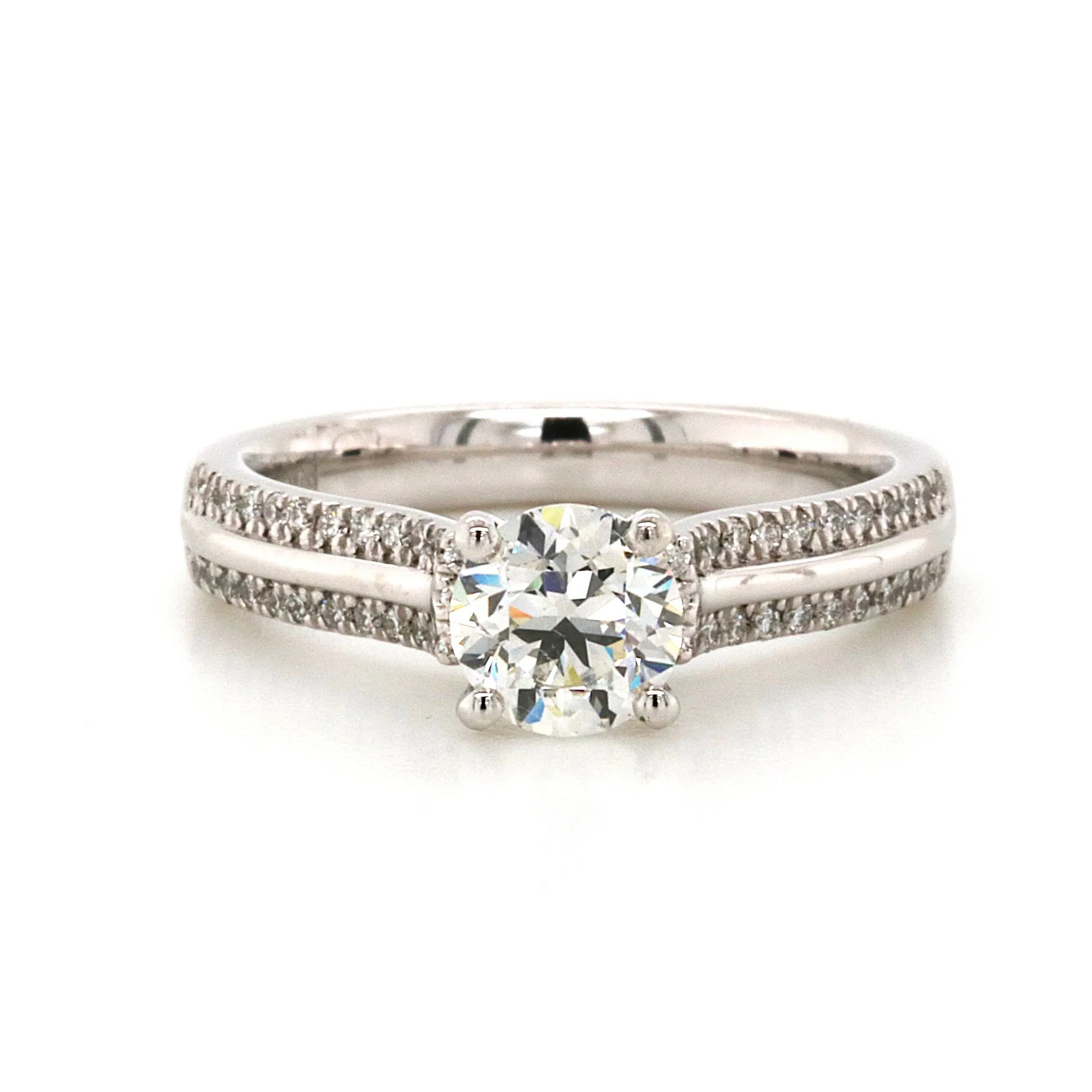 EVELYN - 18ct White Gold Diamond Engagement Ring
