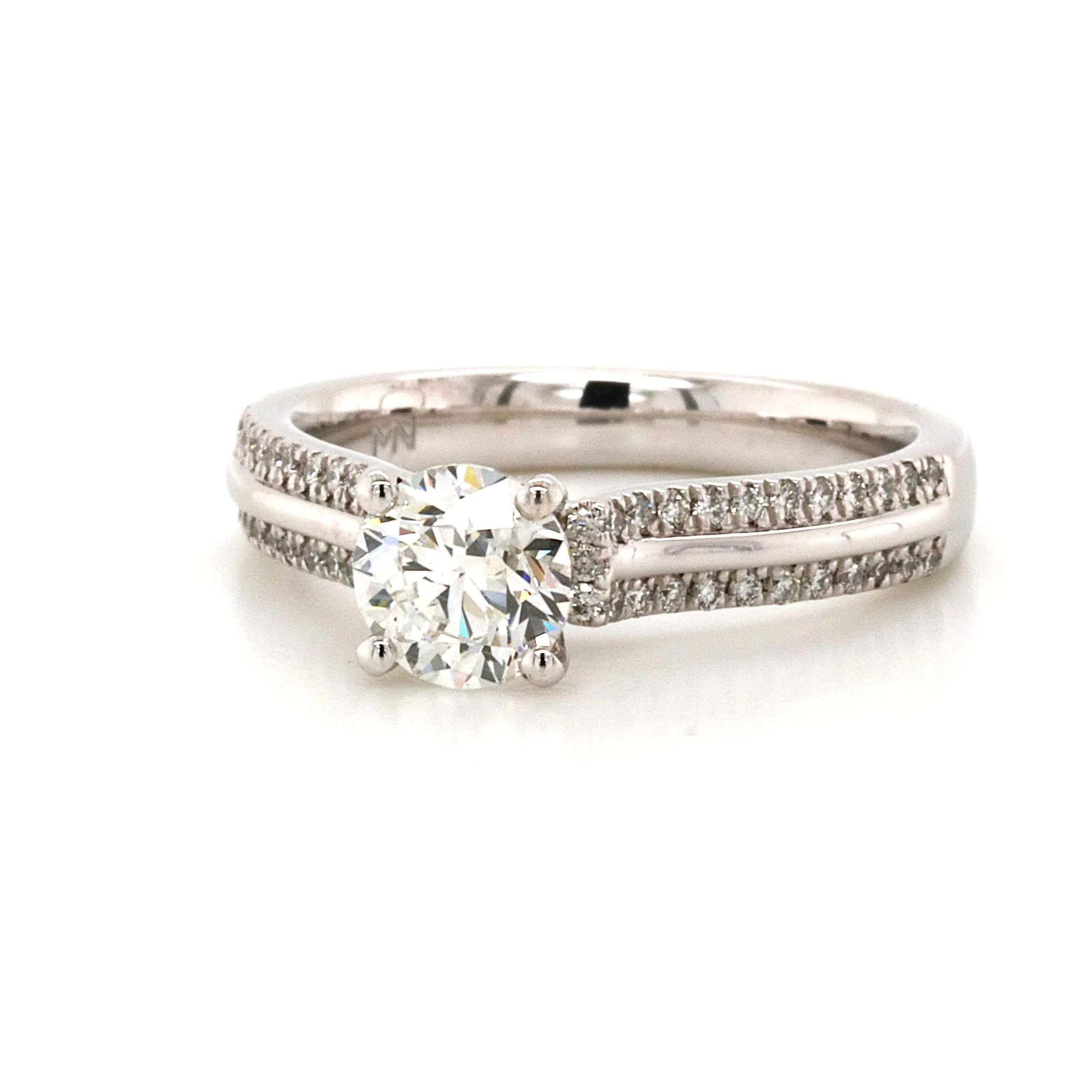 EVELYN - 18ct White Gold Diamond Engagement Ring - Image 2