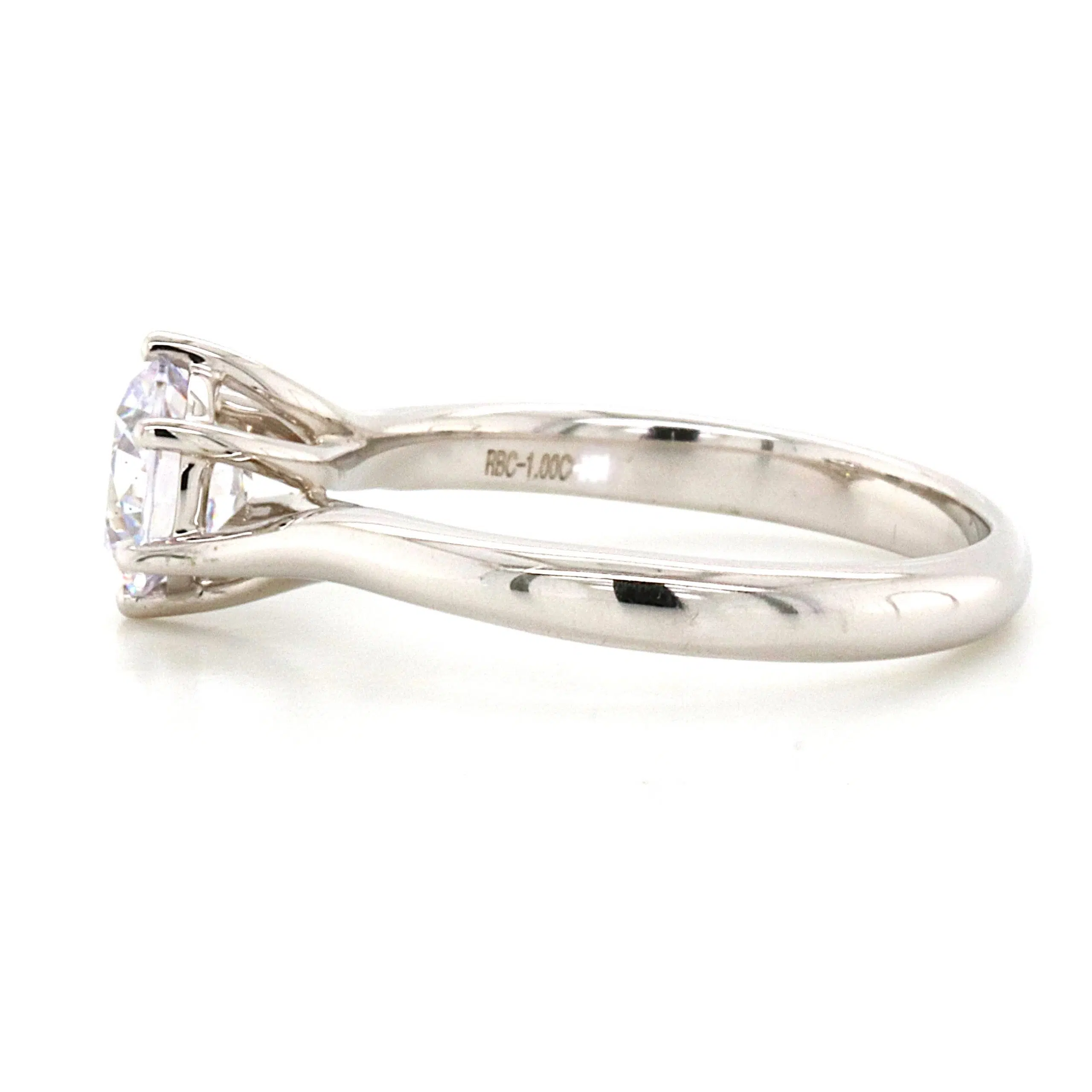 LUNA - 18ct White Gold Diamond Engagement Ring - Image 3