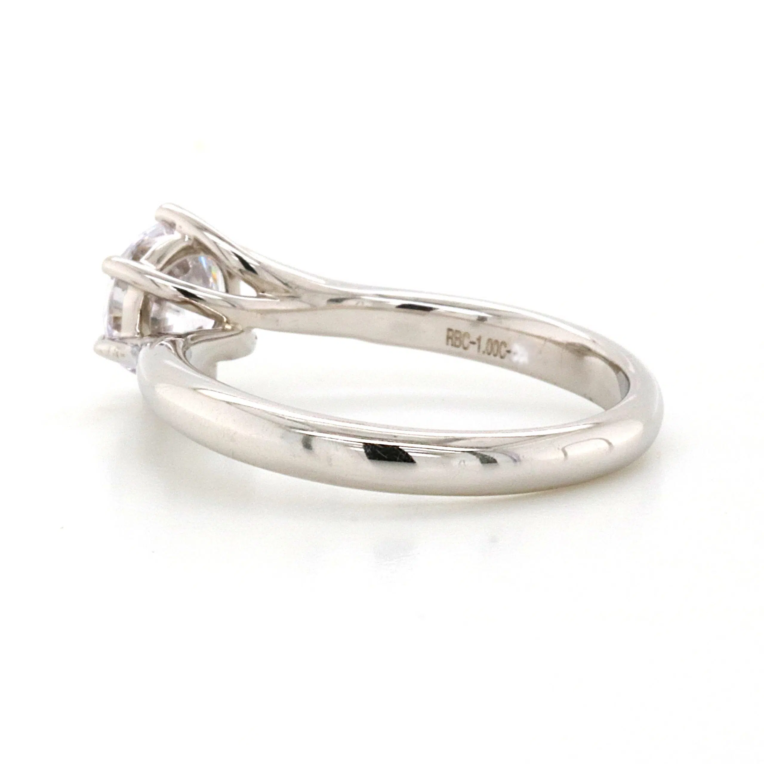 LUNA - 18ct White Gold Diamond Engagement Ring - Image 4